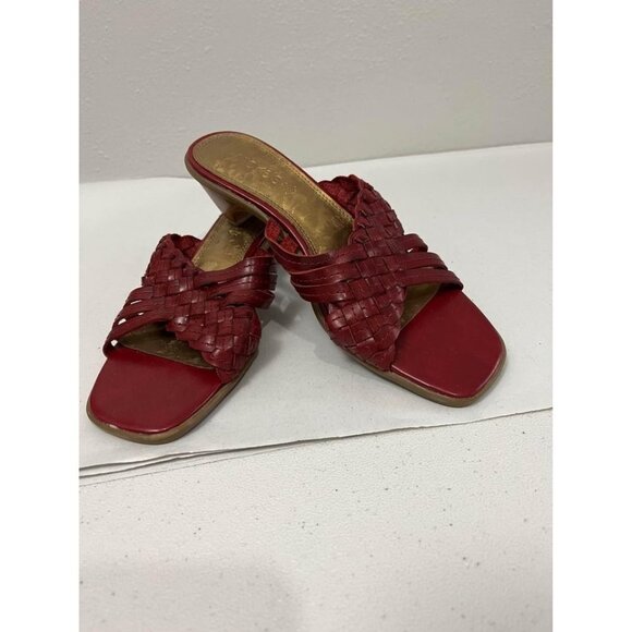 Nickels soft red leather sandals size 6 - Picture 1 of 6